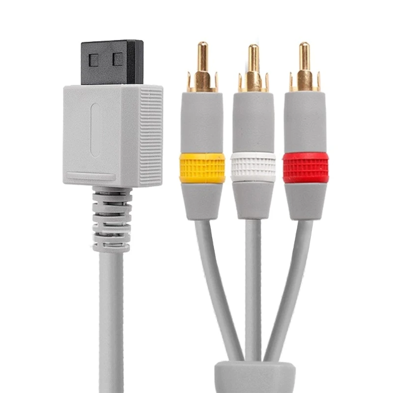 

Композитный AV-кабель, совместимый с игровой консолью Wii/Wii U, 1,8 м, соединительный кабель для аудио, видео, ТВ, провод шнура