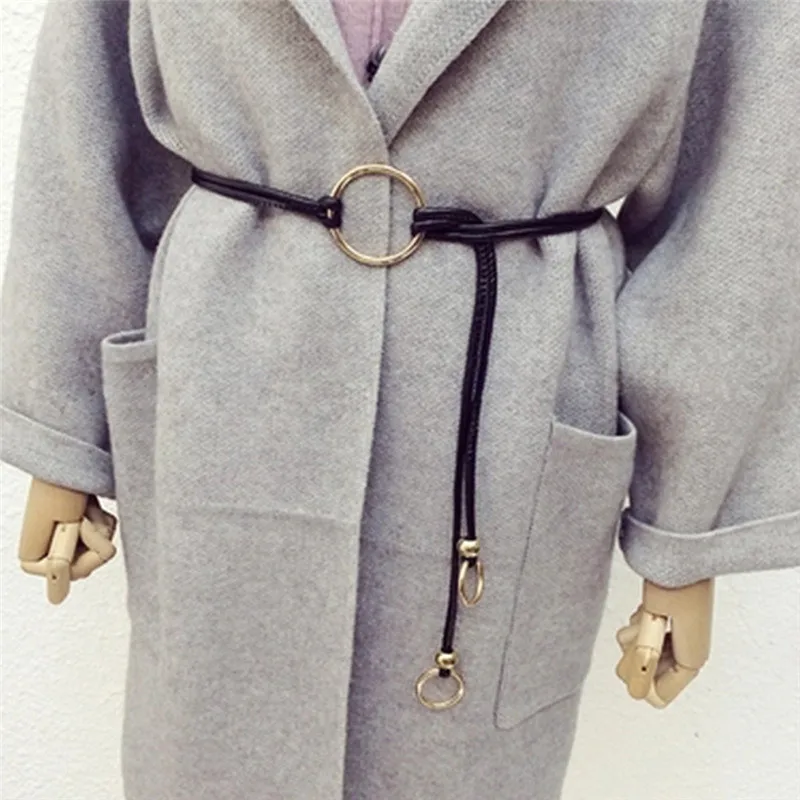 

1 шт., лидер продаж, тонкий высококачественный Женский ремень с черной оплеткой