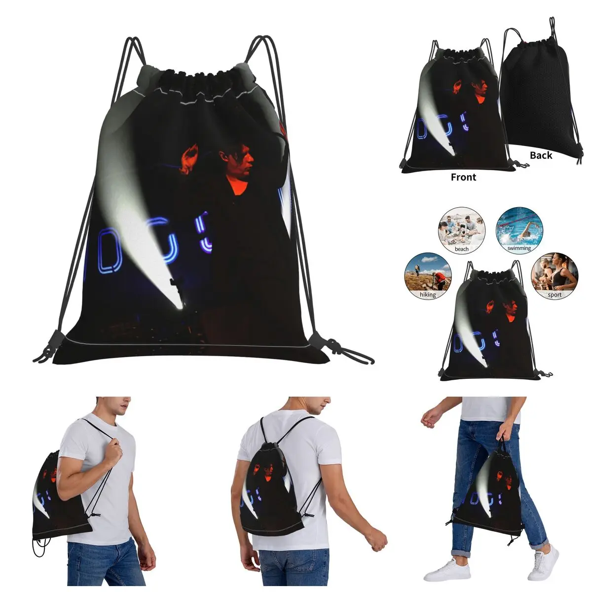 

Knapsack Indochine 02 Most Popular Band Rock Indochine Is Nerd Funny Drawstring Bags Gym Bag Backpack