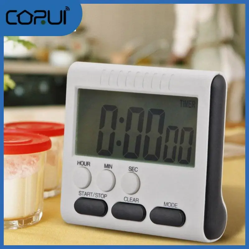 

Lcd Digital Display Kitchen Timer Multifunctional Magnet Clock Sports Learning Timer Cooking Alarm Clock Count-down Up