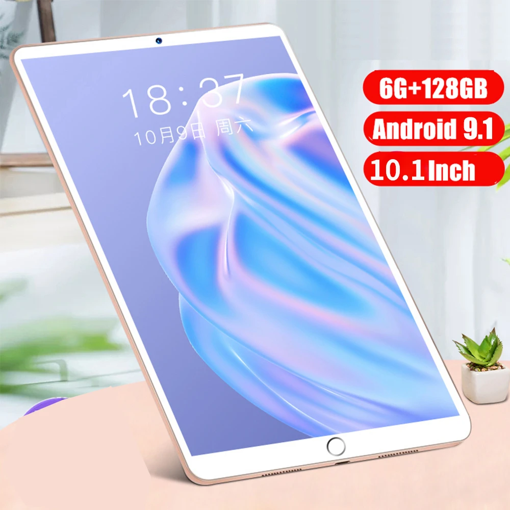

Android 9.0 Tablet PC 2022 New 10.1 Inch 6G+128GB 10 Core Tablet Dual Card WIFI Bluetooth for Study/work/watching Movies