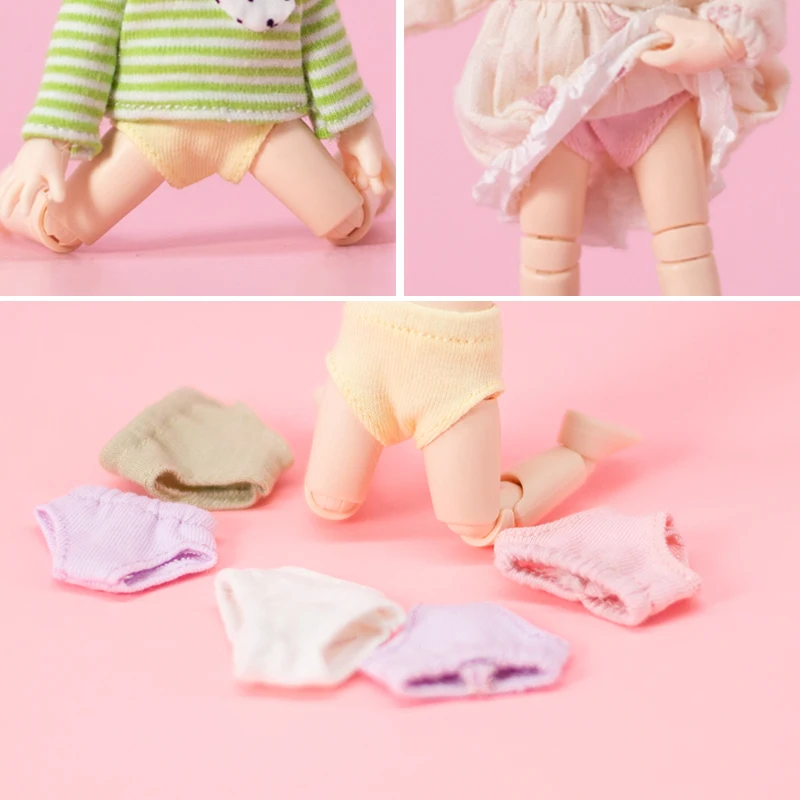 

Ob11 baby clothes solid color underwear bottoming point small trouble beautiful knot pig GSC 12 points BJD Molly body9