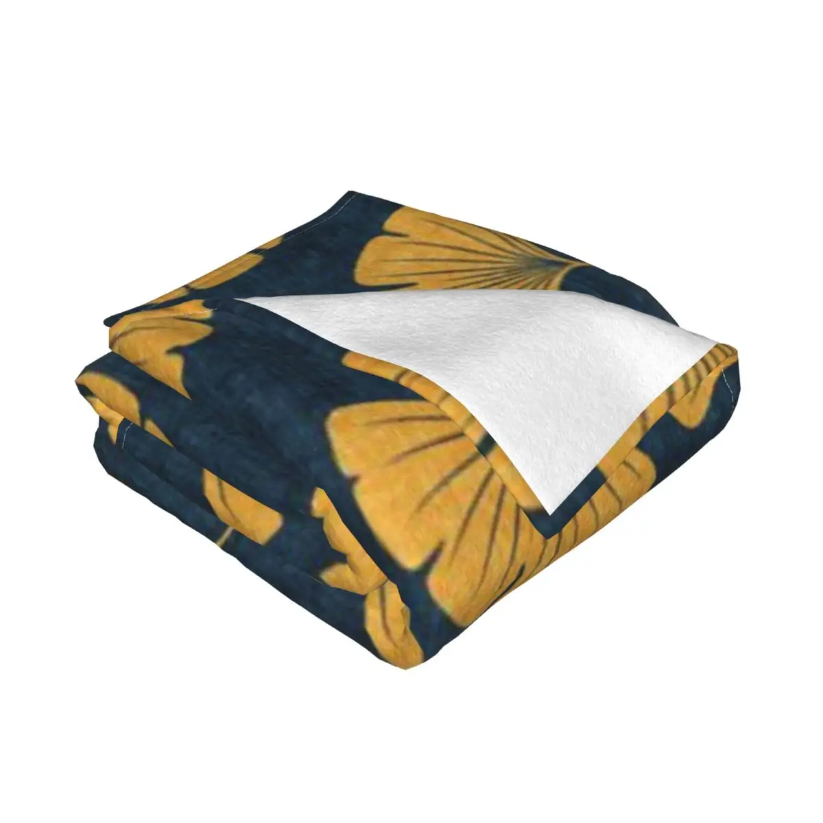 Ультрамягкое Флисовое одеяло Ginkgo Biloba - Gingko Leaves Blue An