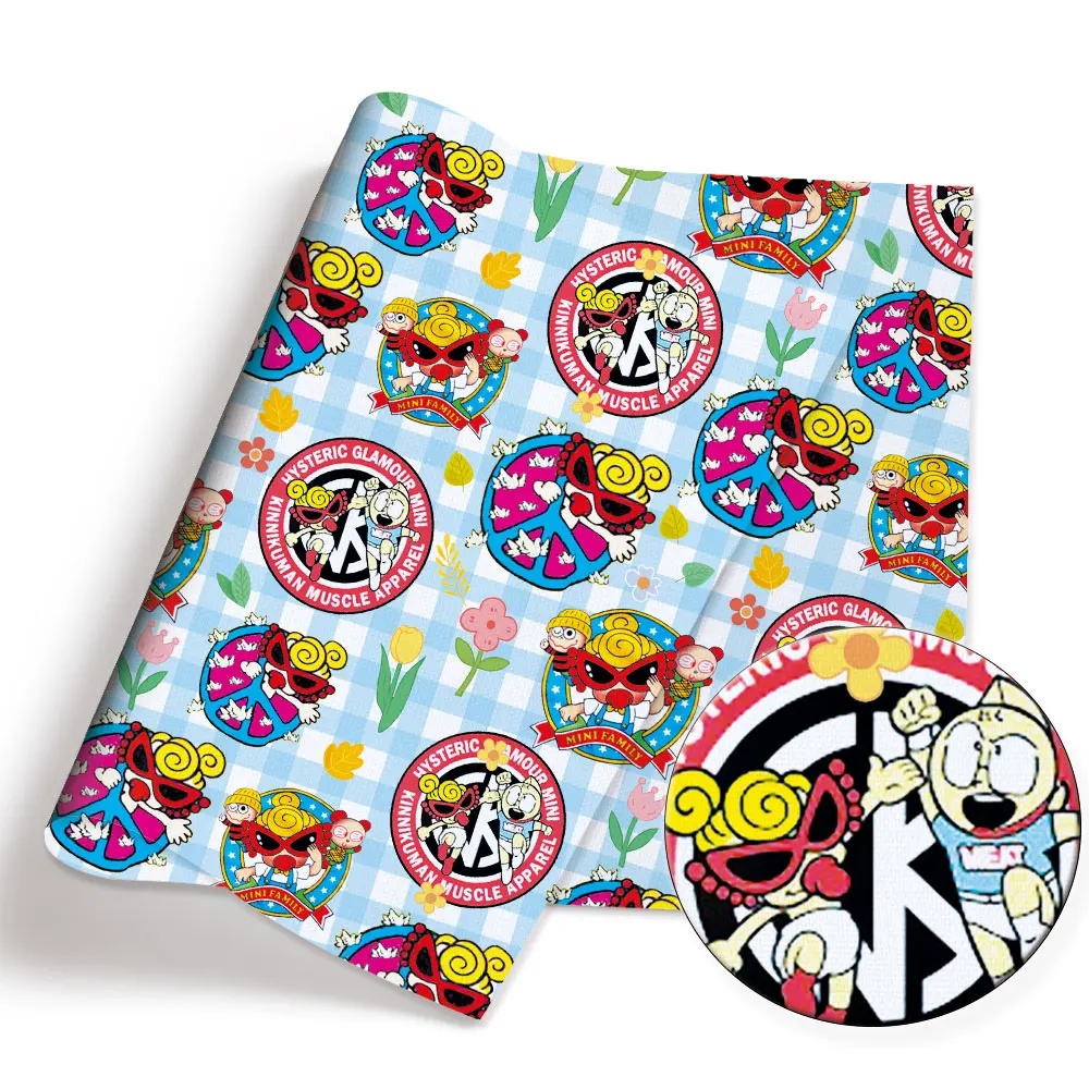 Ткань с мультяшным принтом 140x50 см, полиэстер100% хлопок, для рукоделия, пэчворка, детского шитья, кукол, штор, 13778 (art.: 3920d89ea4802) - 3920d89ea4802
