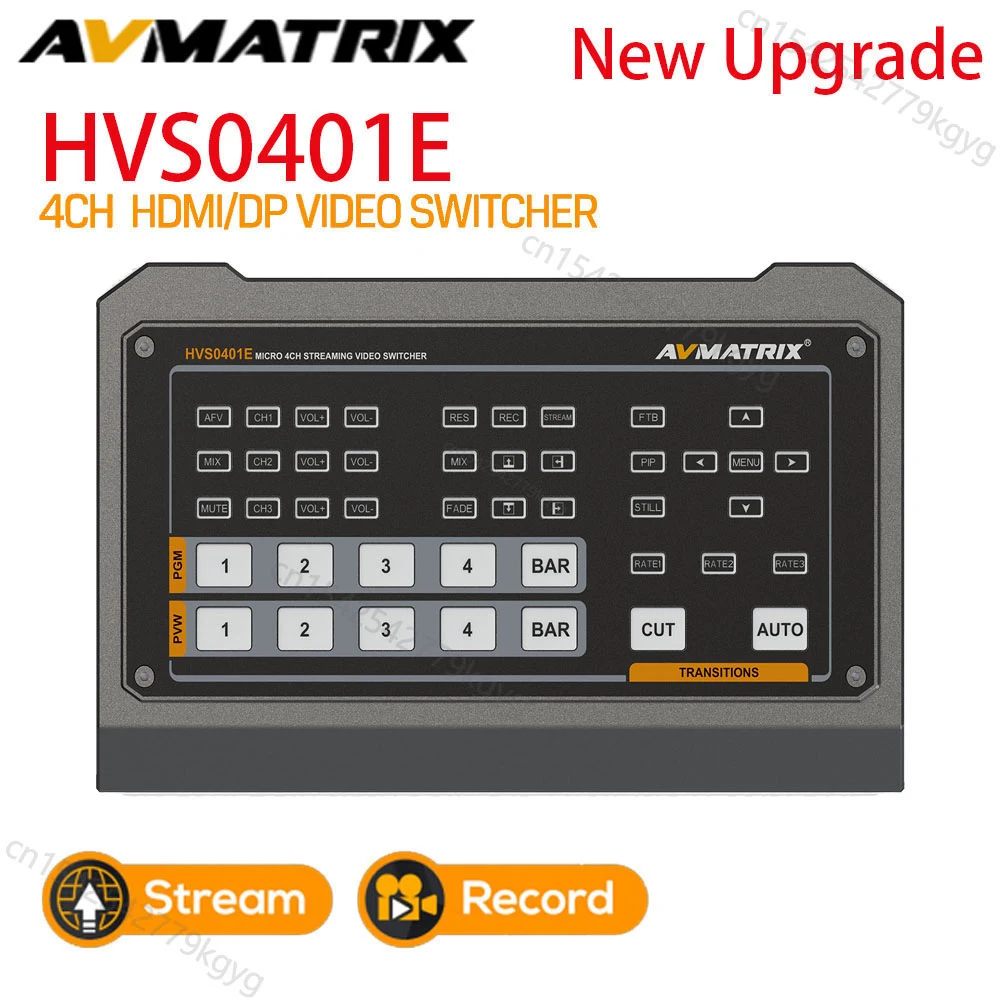 

Avmatrix HVS0401E 4-канальный HDMI DP in PGM USB LAN выход Tally видео переключатель аудио микшер для прямой трансляции записи