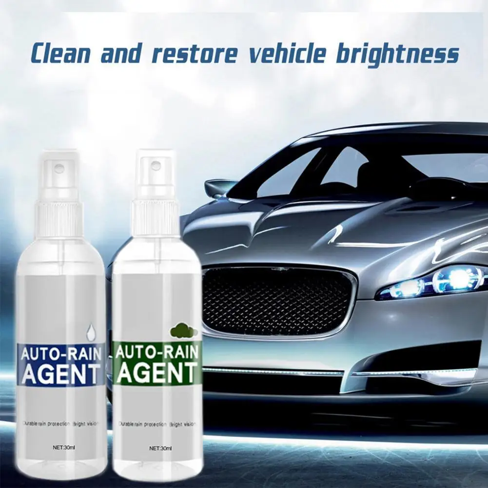 

30/100ML Glass Anti-fog Spray Waterproof Non-pollution Degreasing Increase Smooth Windshield Cleaner for Car