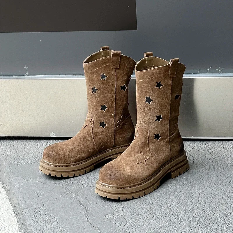 Женские ботинки новые летние ревенские длинные туфли корейская версия дышащие