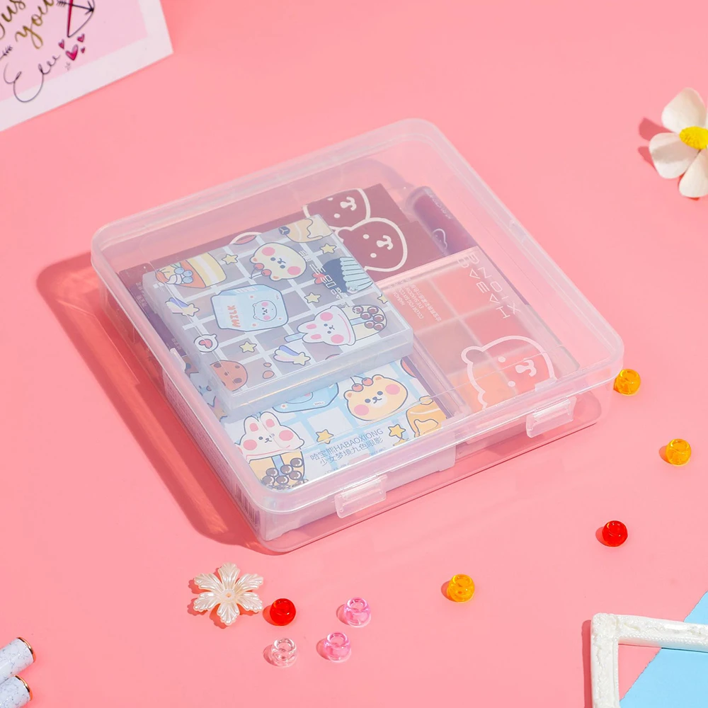 

Лидер продаж, квадратные шкатулки для хранения ювелирных изделий, пластиковая шкатулка для хранения карт, прозрачная шкатулка, модный Органайзер-контейнер