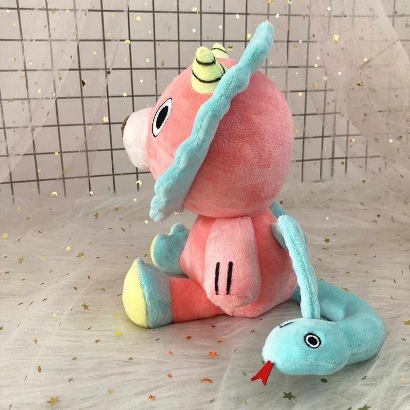 Кукла Львиная Розовая/зеленая плюшевая 20 см