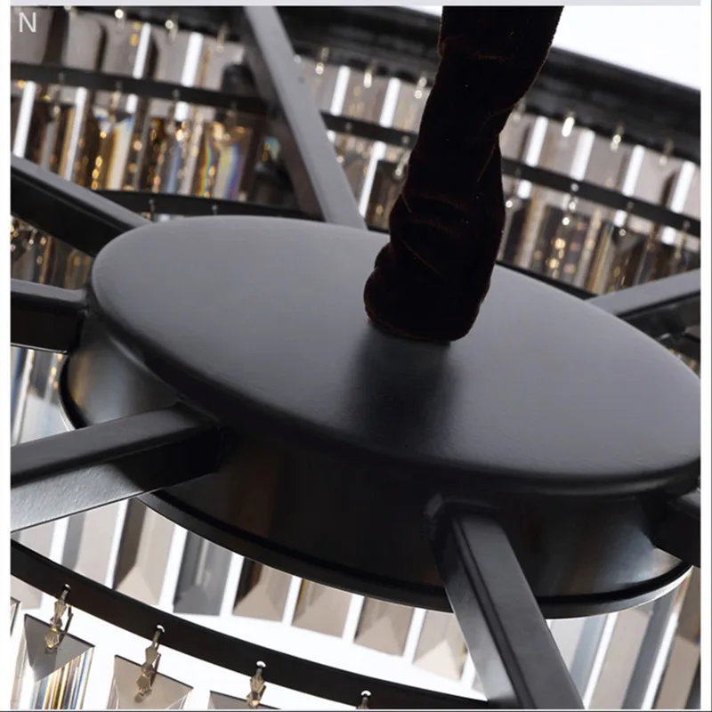 Современная промышленная Хрустальная Потолочная люстра в стиле ретро винтажная