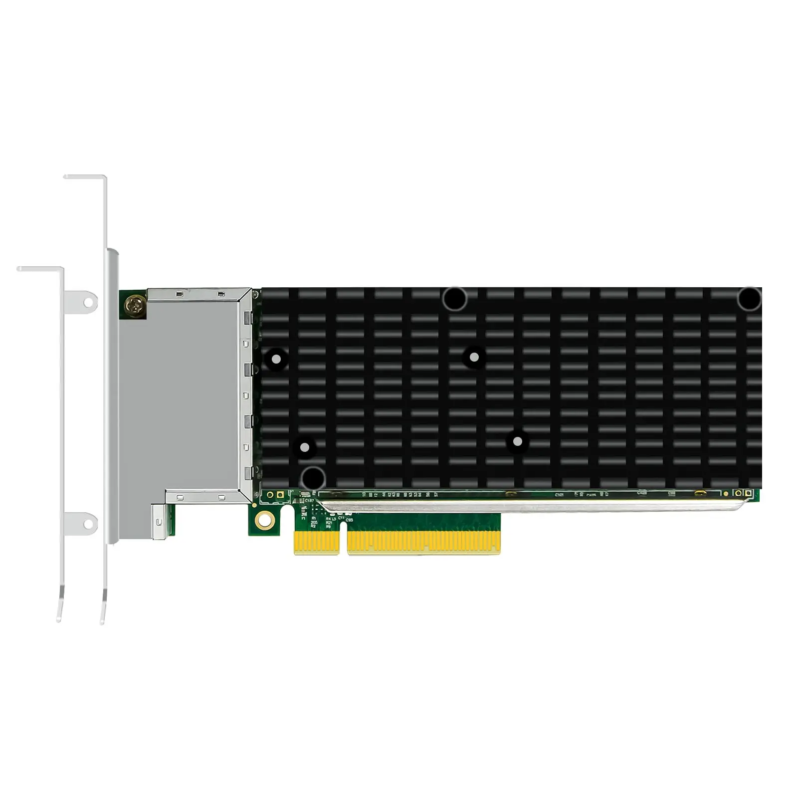 Фото 4-портовая сетевая карта Ethernet 10G RJ45 с контроллером Intel X710, интерфейсом PCIE 3.0 X8 №1