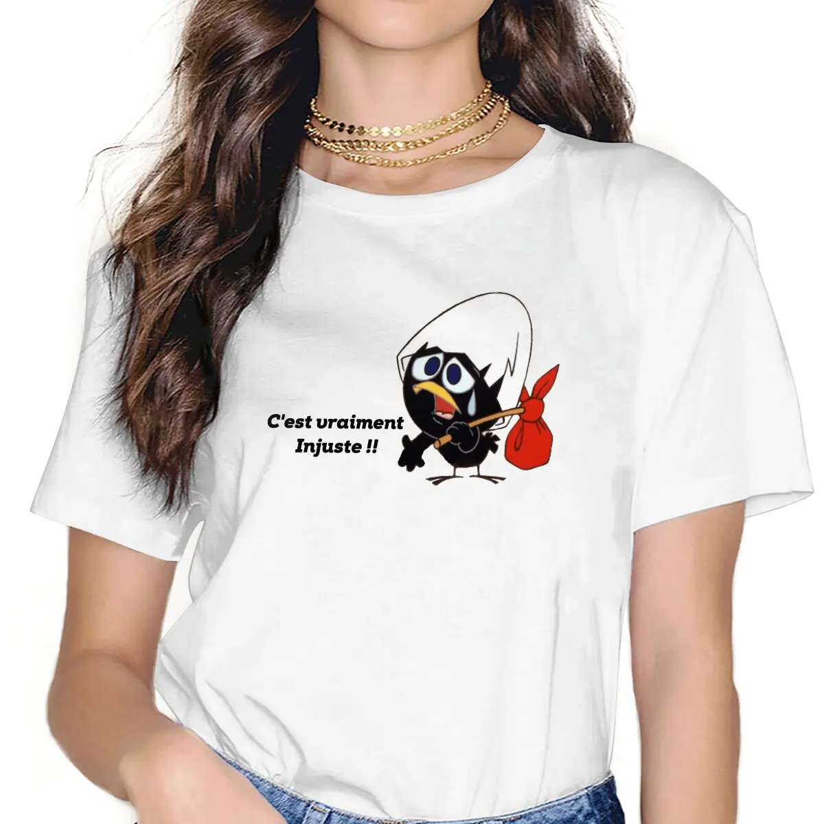 

Calimero Anime Go Unisex T Shirt Graphic Femmes Tees Summer Clothing Harajuku Crewneck TShirt