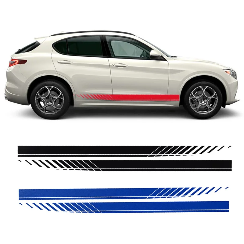 

2pcs Car Sticker Auto Side Stripe DIY Decals For CHANGAN Alsvin CV6 CS15 CS35 CS55 CS75 CS85 CS95 CX70 SM-8 Eado Car Accessories