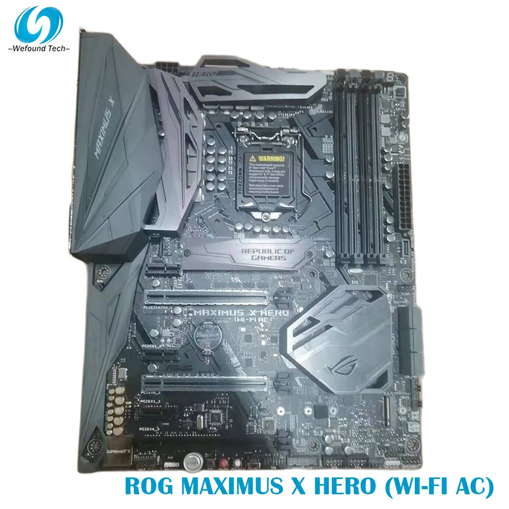 

Материнская плата для ASUS ROG MAXIMUS X HERO (Wi-Fi AC) LGA1151 DDR4 4133 МГц ATX
