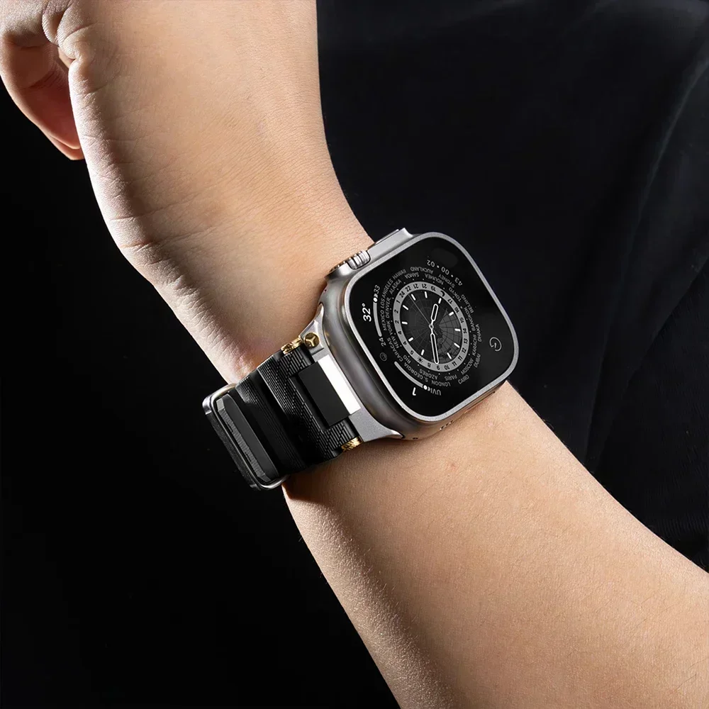 Фото Спортивный резиновый ремешок для Apple Watch, ремешок 49 мм, металлический разъем, ремешок для часов Iwatch 10, 46 мм, 9, 8, 7 6, 6 Se, 45 мм, 44 мм, стальная пряжка 316L №5