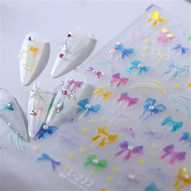 1 шт. разноцветные наклейки для ногтей