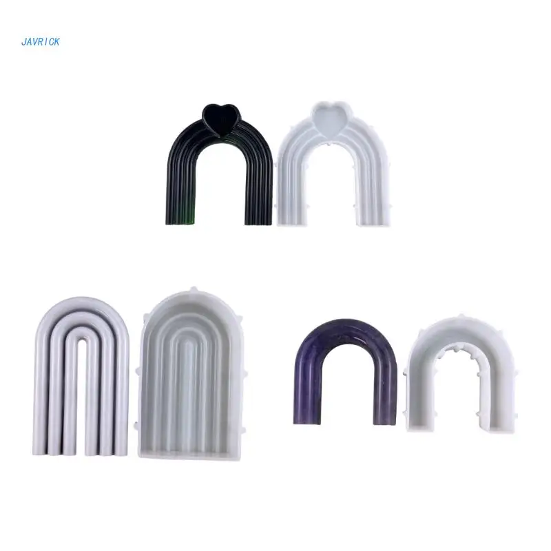 

Arch Shaped Silicone Mold Table Ornament Mould Plaster Making Tool Easy to Clean
