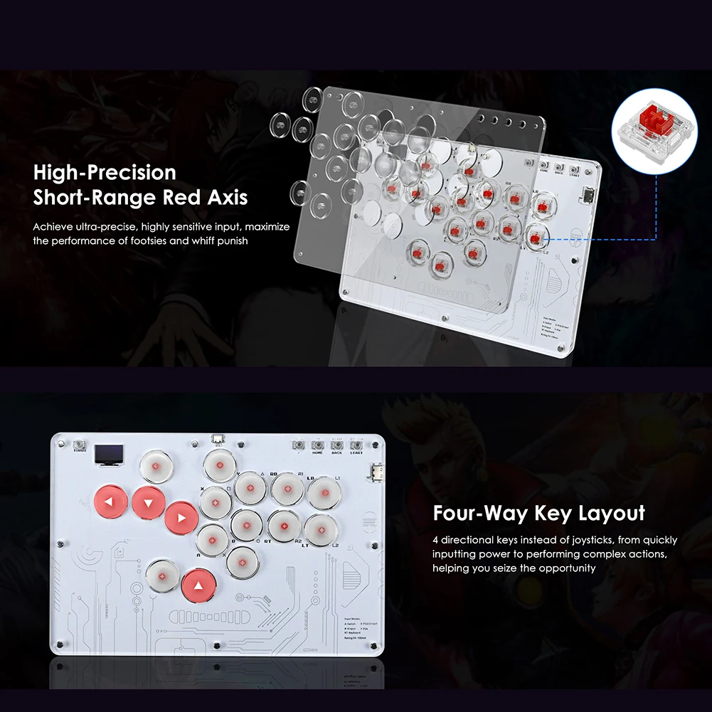 Универсальная игровая клавиатура с пользовательскими функциями RGB и