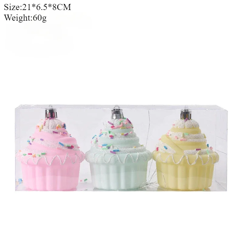 

Рождественские подвески из пластика, 4 шт