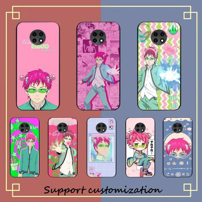 

Saiki Kusuo Phone Case For Xiaomi Redmi Note 8A 7 5 Note8pro 8T 9Pro TPU Coque for note 6pro Funda Capa