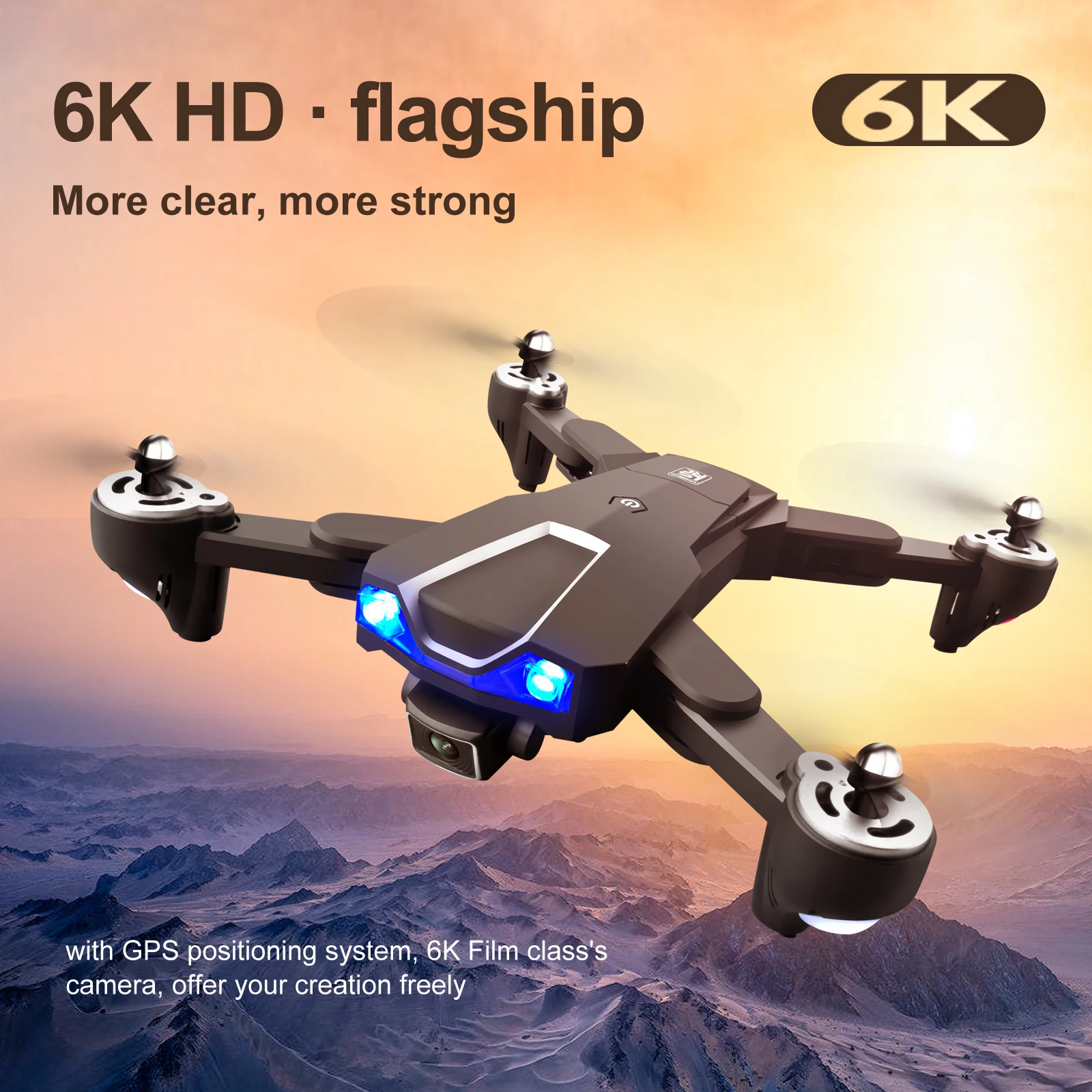 

LS25 GPS Drone 6K 4K Dual HD Camera 5G Drones Professional Aerial Photography Foldable Quadcopter WIFI FPV RC Distance 500m Toys