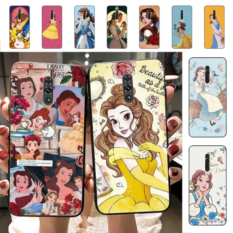 

Disney Belle Princess Phone Case for Vivo Y91C Y11 17 19 17 67 81 Oppo A9 2020 Realme c3