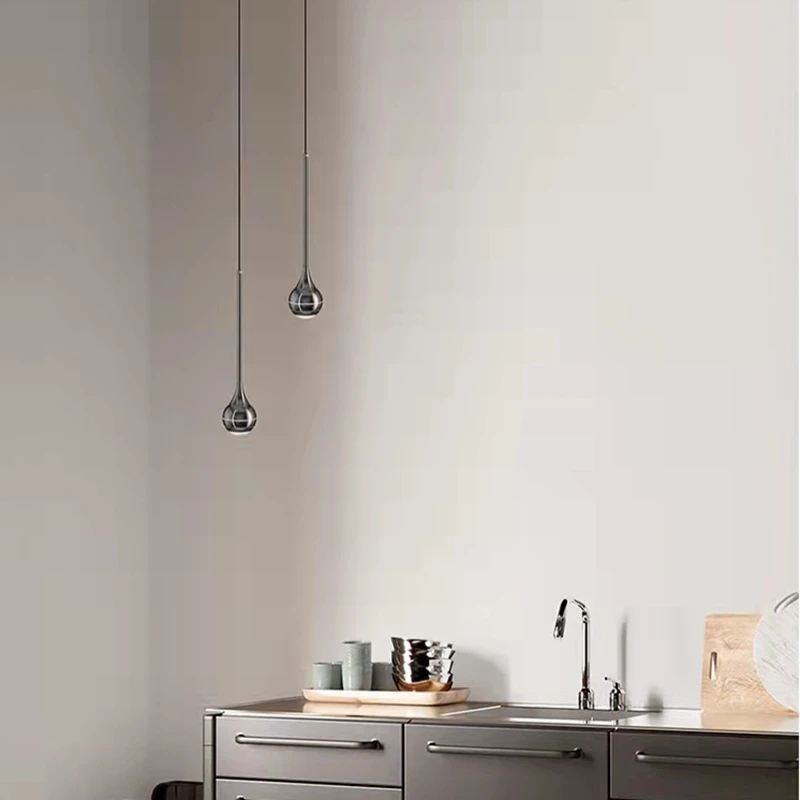 

Светодиодная Подвесная лампа в виде капель воды, новинка, регулируемый шнур для кухни, бара, магазина, столовой, осветительные присветодиодный ы, новый стиль