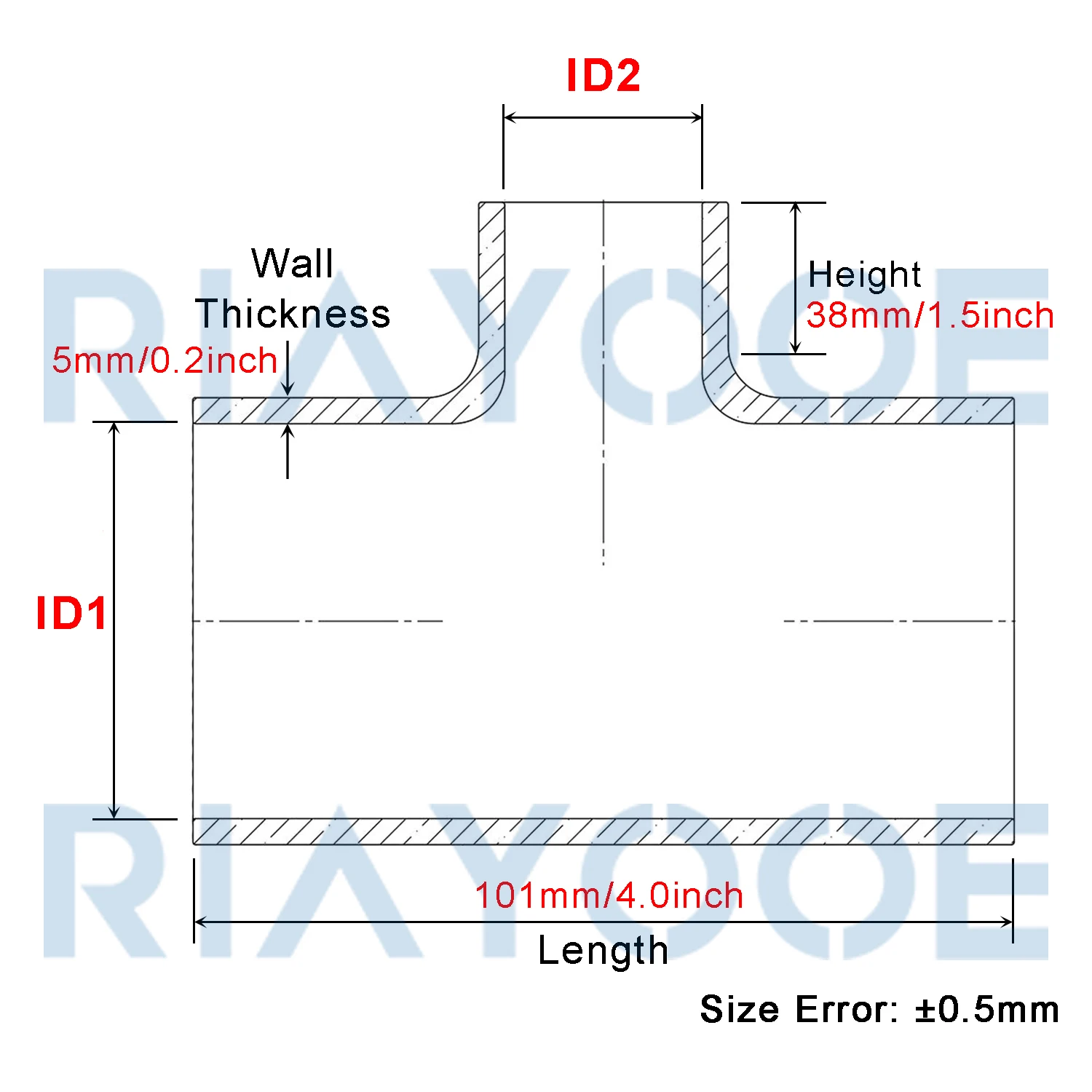 T-częściowy wąż silikonowy 51-76 mm 3-drożny adapter zaworu wydmuchowego BOV 4-warstwowy łącznik Sport ID 25/34 Zestaw chłodnicy