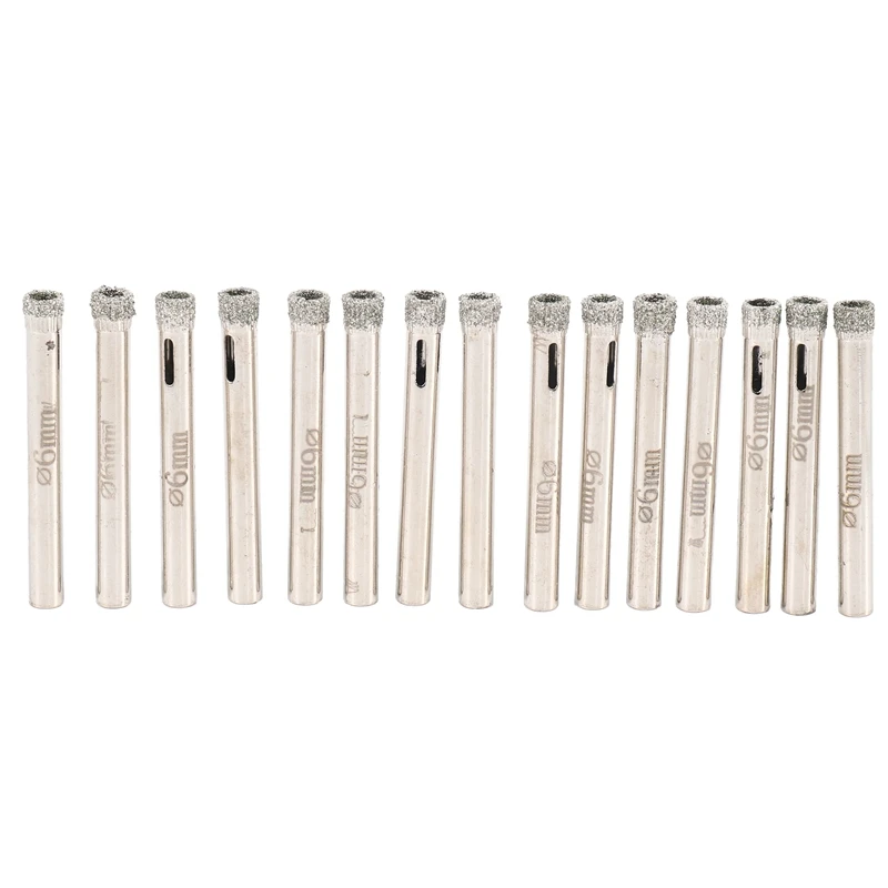 

Glass Drill Hole Saw 15 Pieces Diamond Hole Saw Diamond Drill Remover Tools Hollow Core Tile Drill For Glass, Ceramic, Granite S