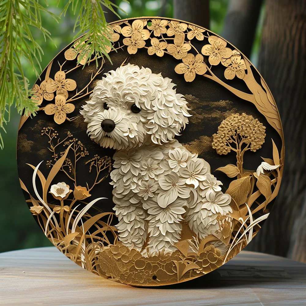 

Металлический знак «Элегантный Бишон Фризе» 8x8