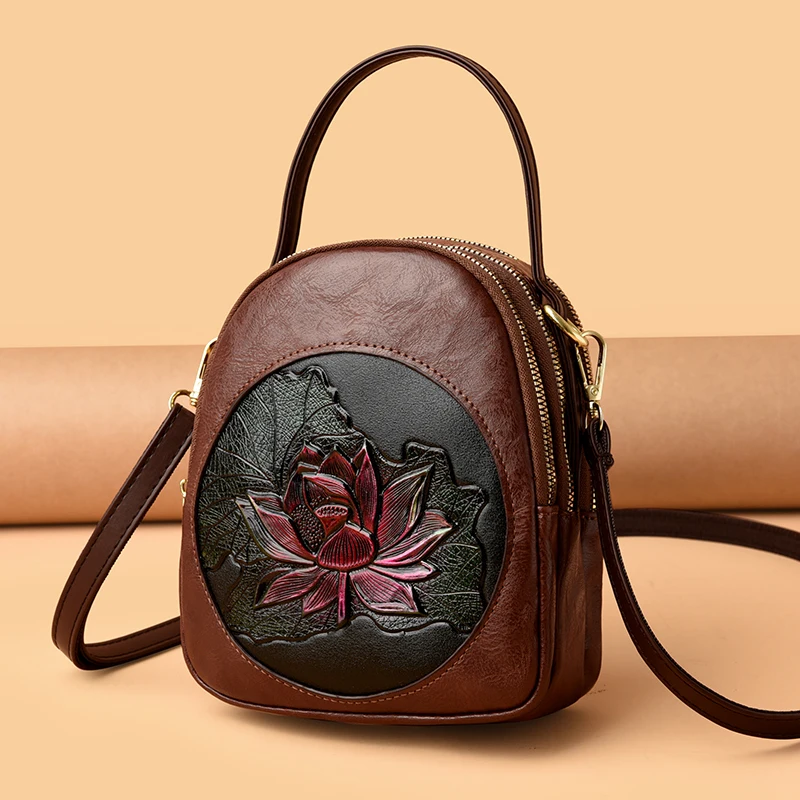 Повседневная женская сумка из искусственной кожи с множеством карманов 2024