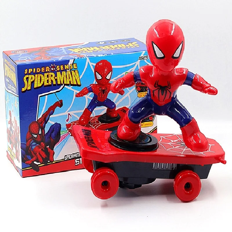 

Disney Frozen 2 Electric Tricycle Snow Treasure Spider-Man Captain America Stunt Light Music Balance Car Children's Gift Toys