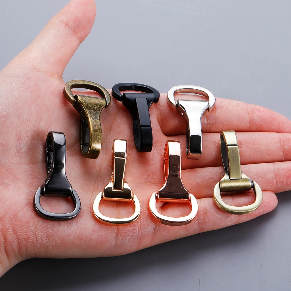 5pcs/lot Gold Silver Bronze Black Metal Swivel Lobster Clasp DIY Keychain Keyring Key Chain Ring Craft Bag Hardware Wholesale