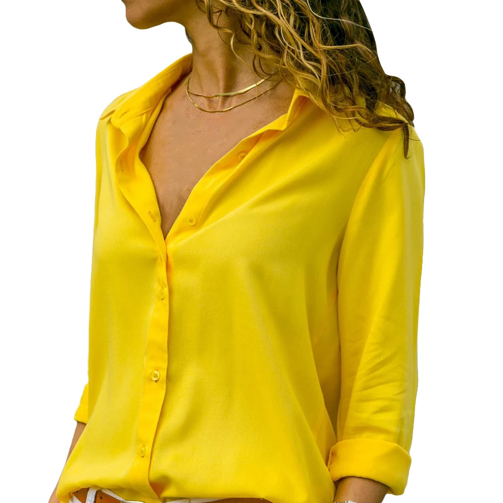 

Fashion Women's Print Blouse Shirt 2021 Spring Summer Casual Long Sleeve V Neck Ladies Buttons Tops Loose Blouses