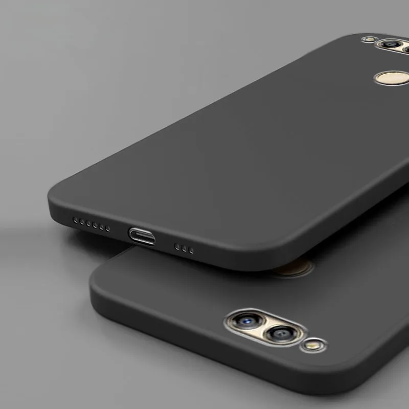 

For Huawei Honor 7X Case Cover Soft Silicone Matte Black Back Shockproof Protect Phone Cases For Huawei Honor 7X Funda Capa