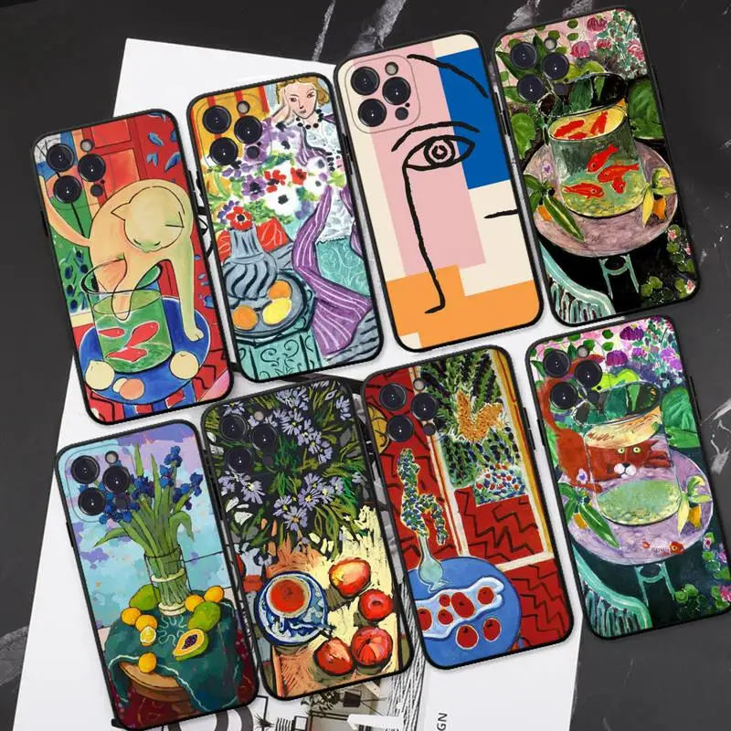 

Henri Matisse art Phone Case For iPhone 8 7 6 6S Plus X SE 2020 XR XS 14 11 12 13 Mini Pro Max Mobile Case