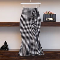 fp3537 2019 new autumn winter women fashion casual sexy skirt kawaii skirt big size knitting wool warm long skirt