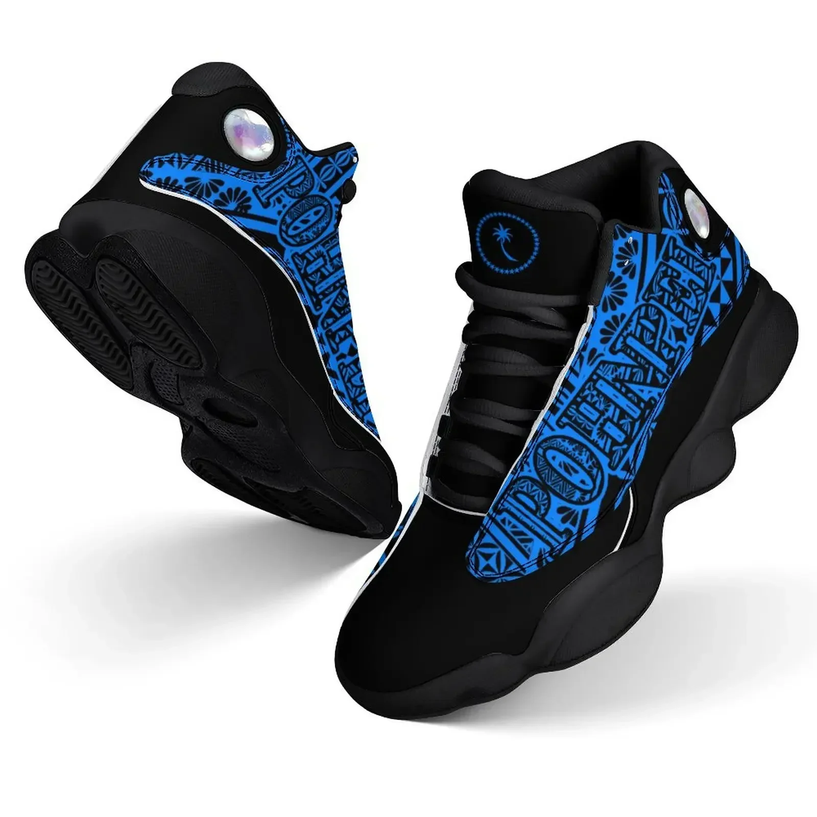 Мужские кроссовки из полинезийского ретро-художественного узора по