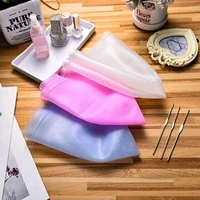 reusable silicone coloring highlighting dye cap hat hot selling safety breathable hook women styling tool diy hair dyeing tool