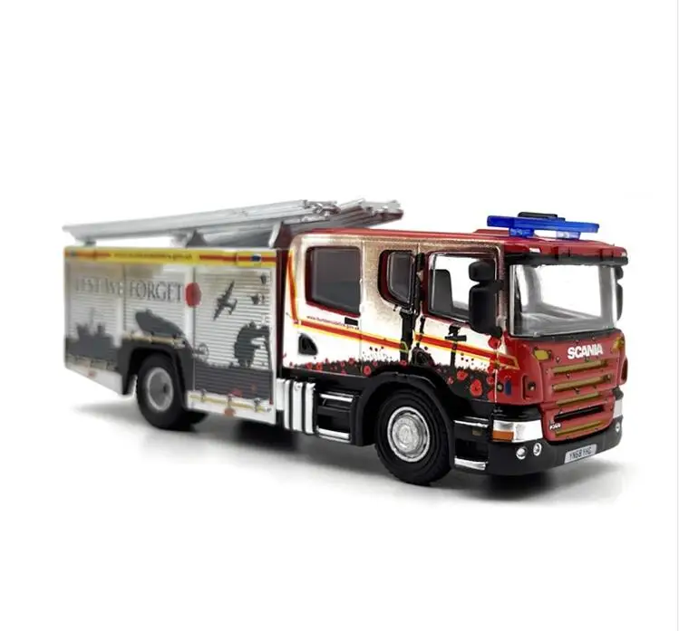 

1/76 OO Scale Alloy Car Model CP31 Fire Engine Truck Train Scene Miniature Collection Sand Table Landscape