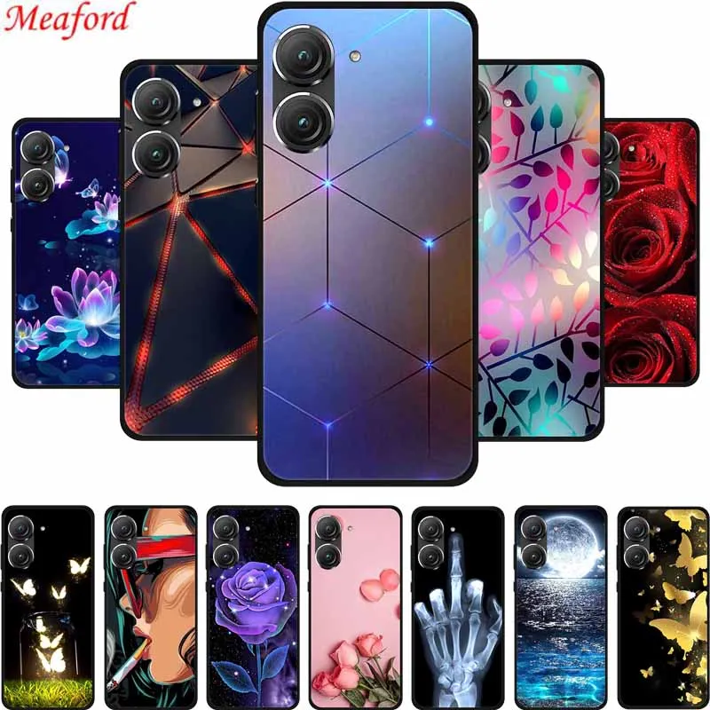 For Asus Zenfone 10 Case Popular Black Silicone Soft Back Cover Case For Asus Zenfone 10 z Phone Case Cover Zenfone10z 10z Funda