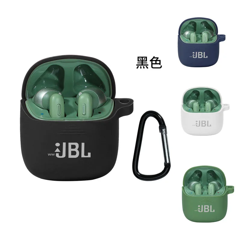 

Original wwJBL Tune 225 Case For JBL Tune 220 TWS Silicone Case True Wireless Bluetooth Earphones Cover With Hook Protect Box