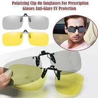 cycling driving clip on glasses for men photochromic glasses night glasses polarized clip on glasses h5g2