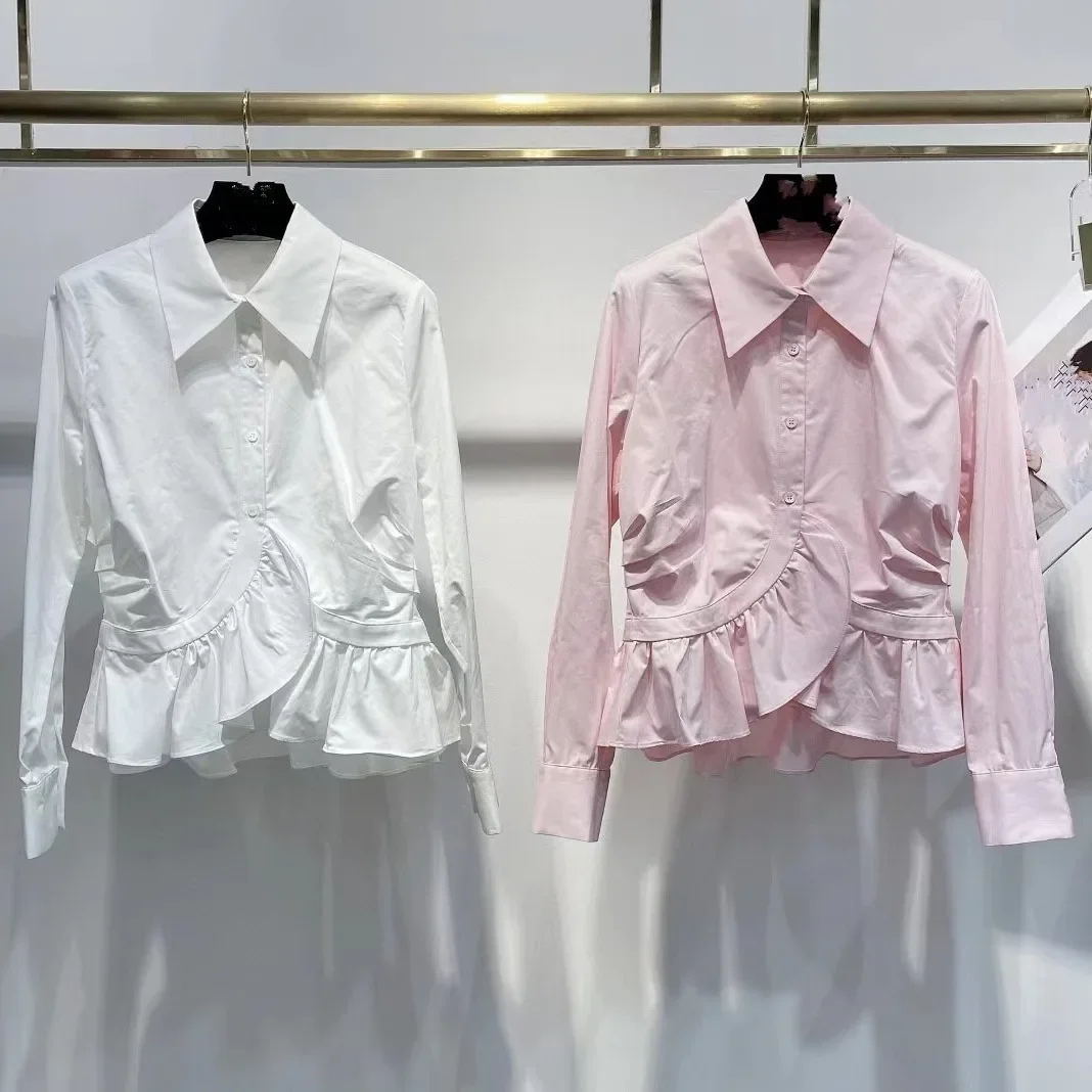 Хлопковая рубашка Deep South новинка весны 2023 элегантная модная возрастная