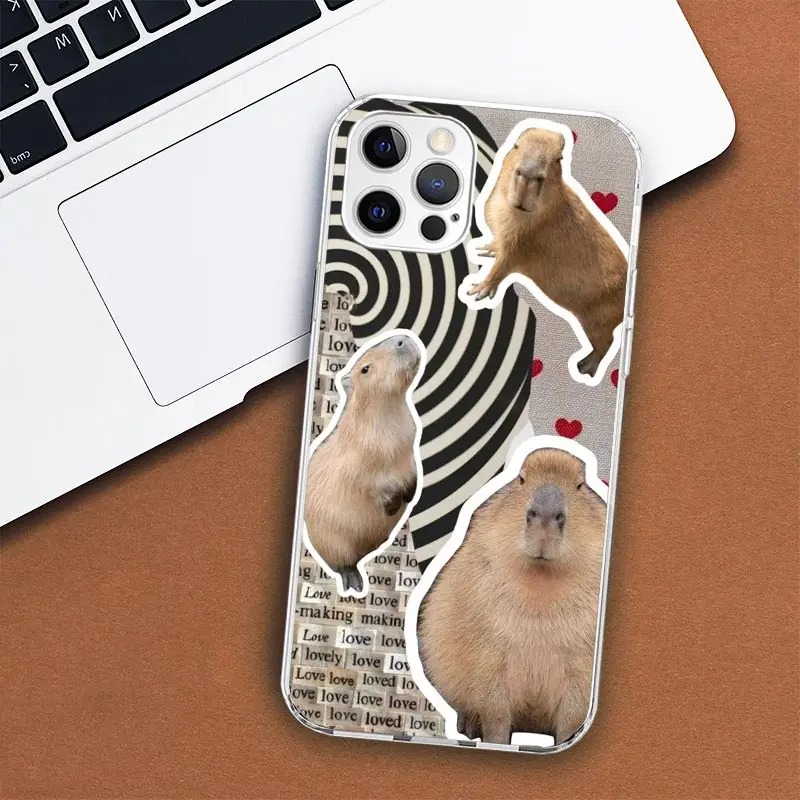 Мягкий чехол с забавным принтом для Apple iPhone 11 12 13 15 14 Pro 7 XR X XS Max 8 Plus + Mini SE