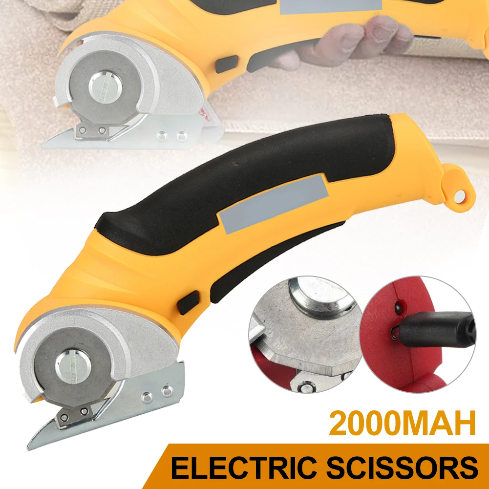 

Electric Scissors Cordless Electric Cutter Rechargeable Shear For Cardboard Leather Fabric Scrapbook Carpet Electric Rotary Cutt