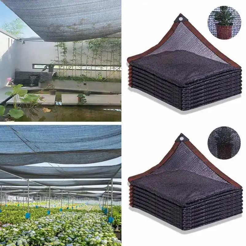 

3 6 Pin HDPE Sun Shade Net Anti-UV Garden Buildings Shelter Awnings Pergola Sunshade Net Swimming Pool Awning Canopy Sun Cover