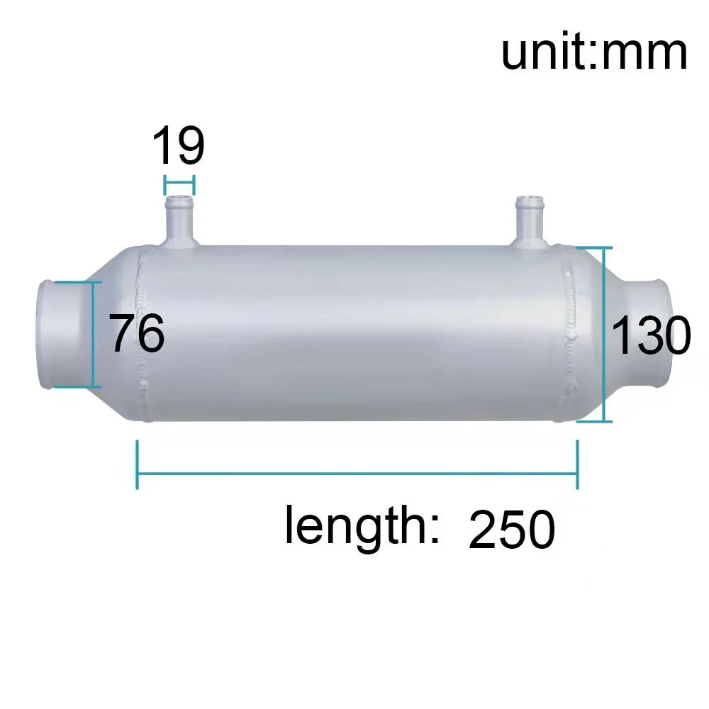 

Алюминиевый корпус охладителя от воды к воздуху для двигателя суперзарядного устройства 250 мм Универсальный турбо водяной интеркулер ради...
