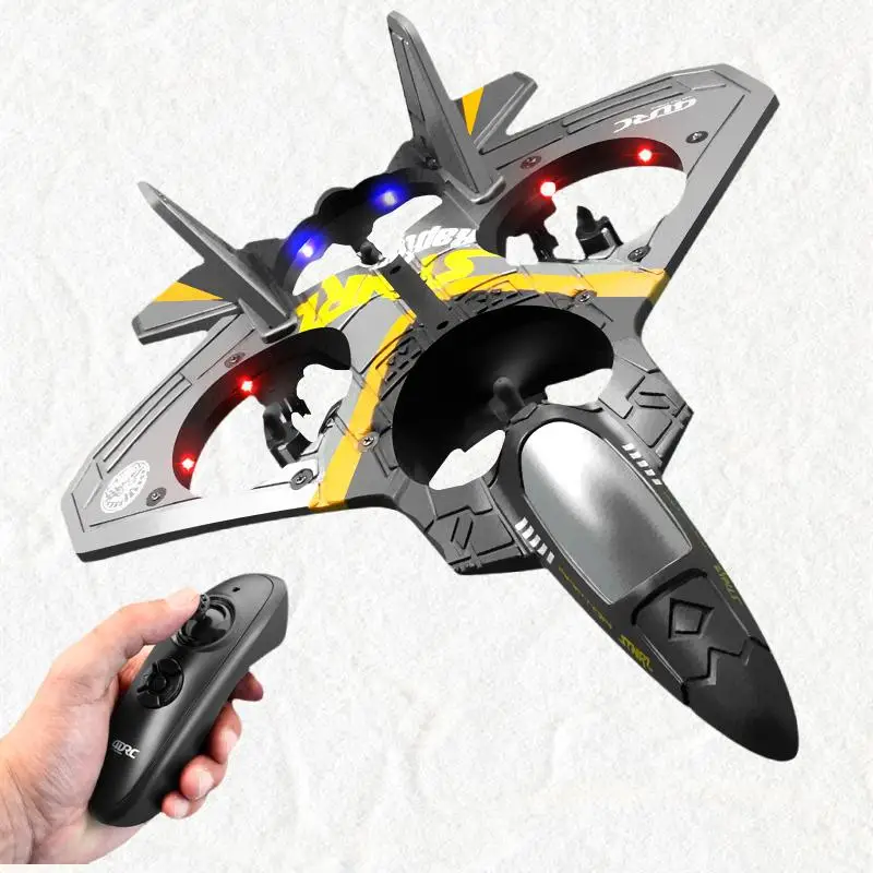 

Ultimate Quadcopter Remote Control Aircraft - Experience Gravity Sensing Fighter Jet V17 Stunt Rolling Model Glider with Foam D