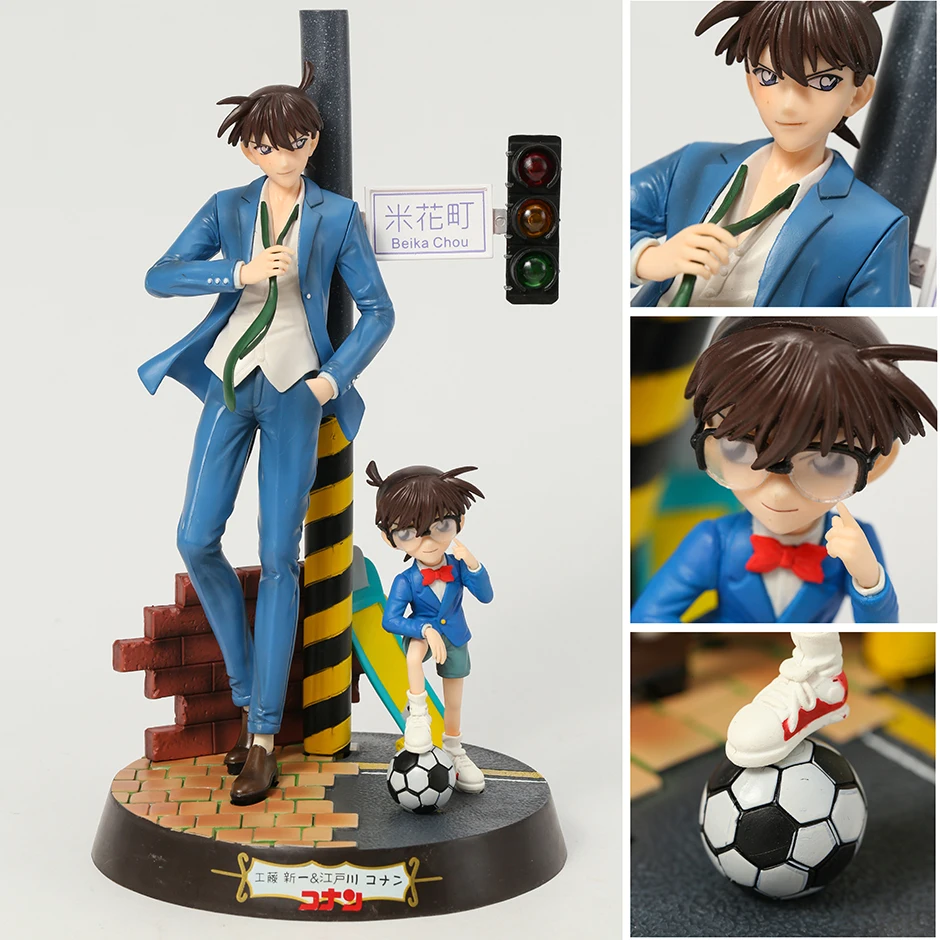 

Detective Conan Kudou Shinichi & Edogawa Conan PVC Figure Collectible Model Figurine for Children Gift